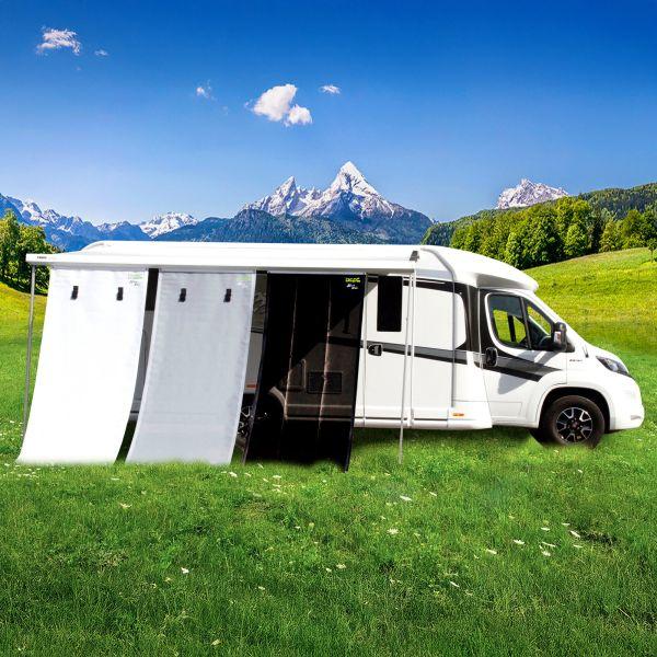 Best Camping Parts Markise Sonnenschutz und Sichtschutz schwarz/weiß 150 x 220 cm